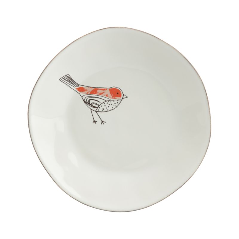 Chickadee Orange 8.25" Plate