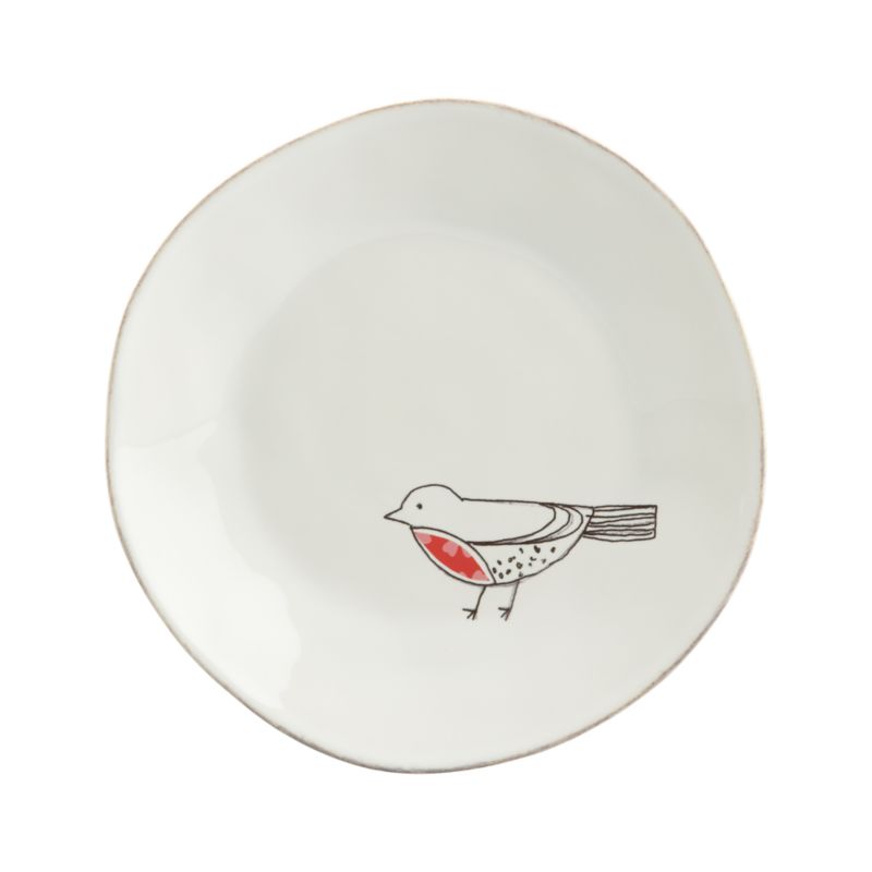 Chickadee Red 8.25" Plate