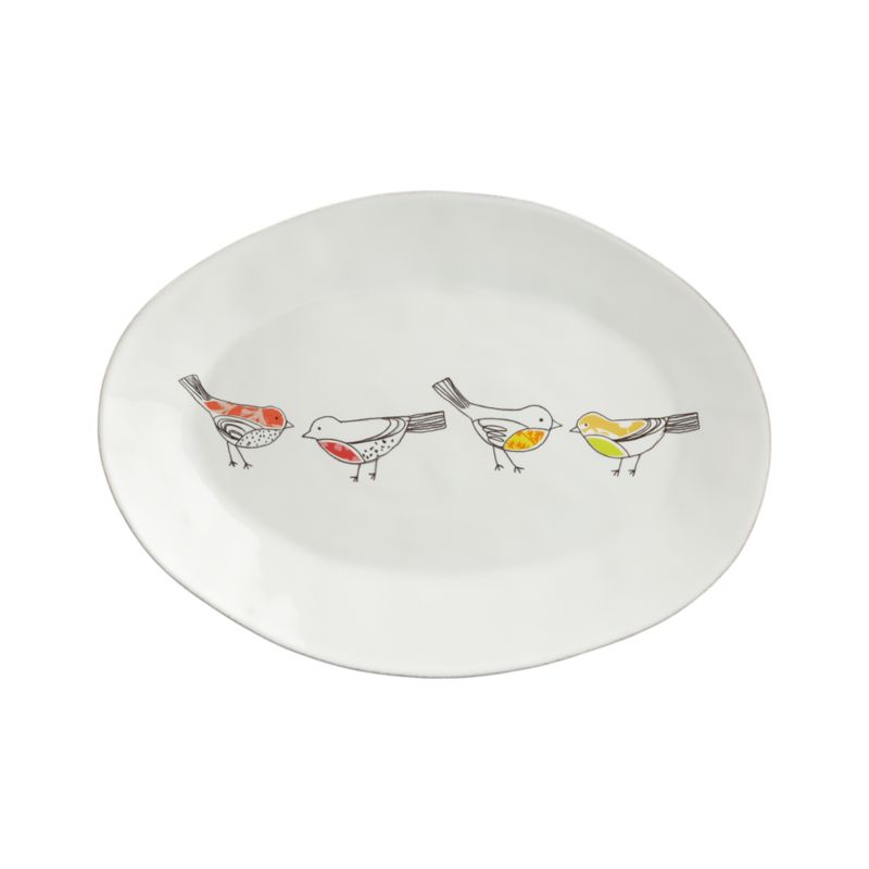 Chickadee Platter. 15.75"x11.25"D