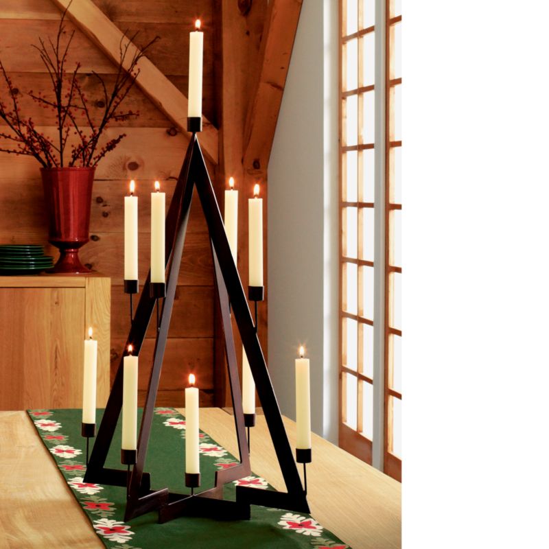 Christmas Tree Taper Candleholder/Candles