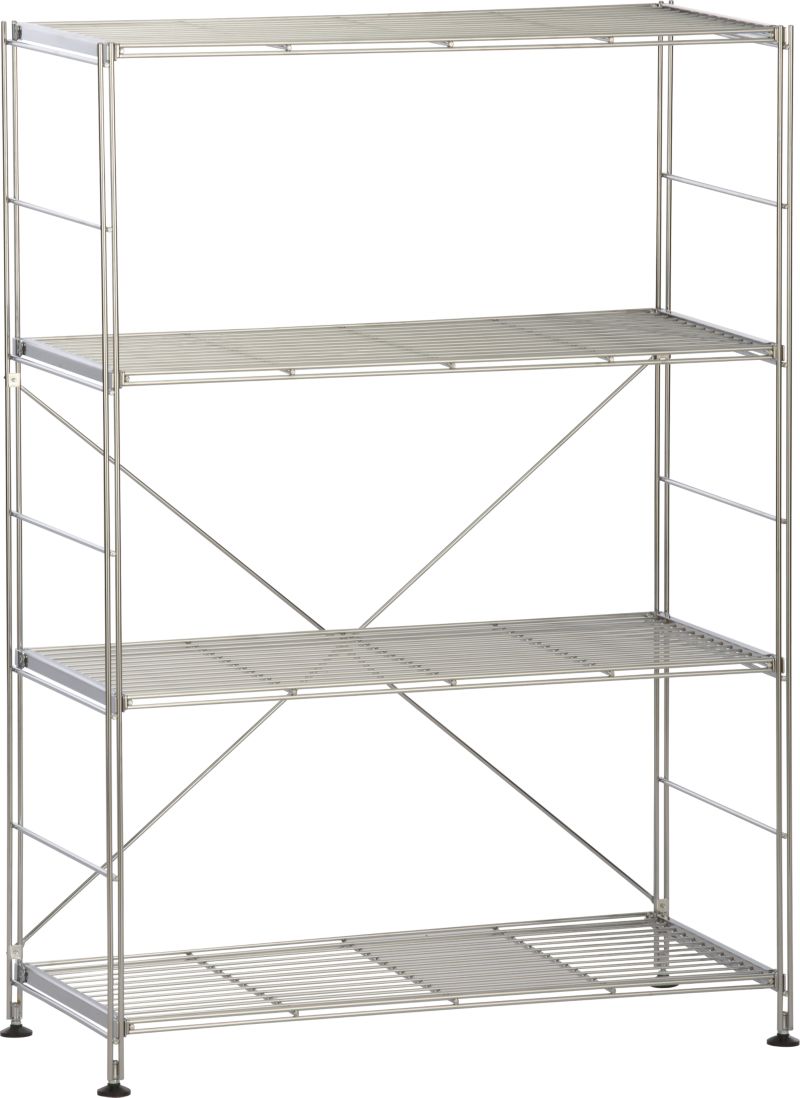 Chrome Four-Shelf Unit