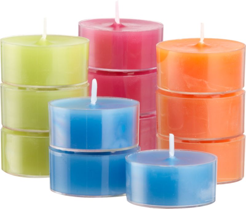 Set of 12 Citronella Multi Tealight Candles