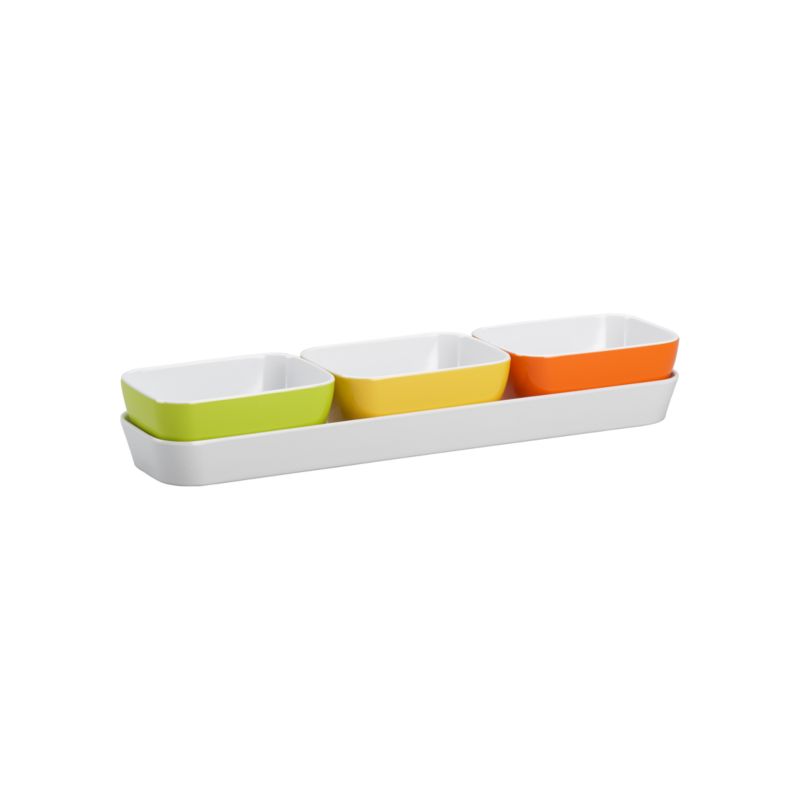 Citrus Three-Part Server with Tray | Crate&Barrel | Serveware from crateandbarrel.com
