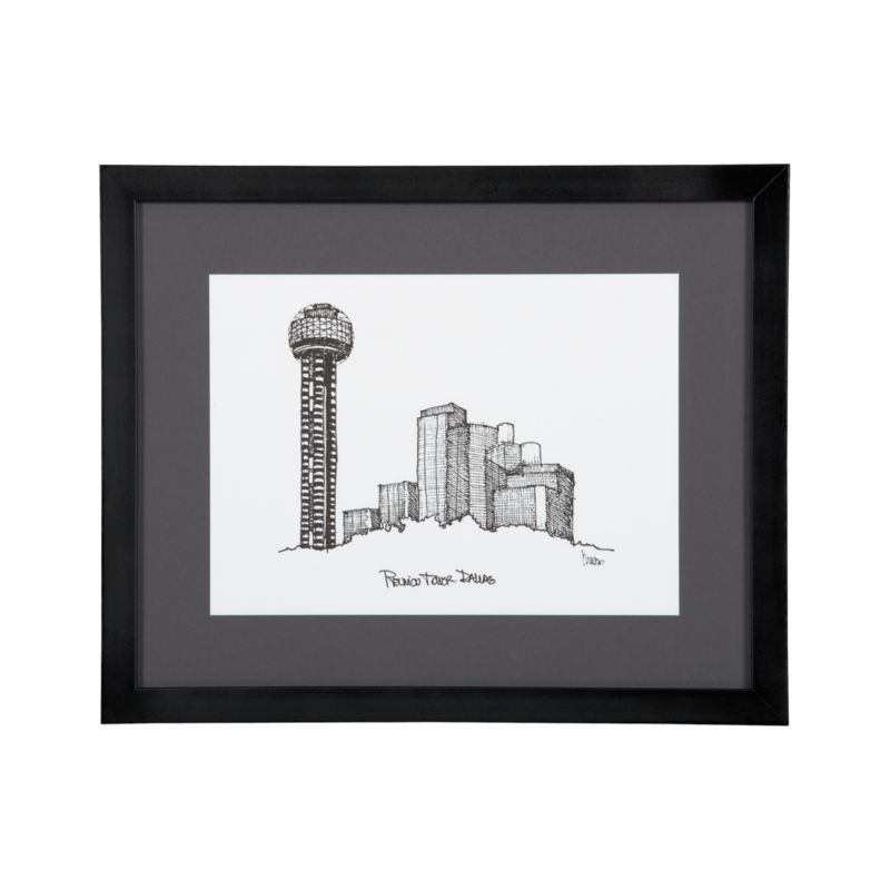Cityscape Dallas Print