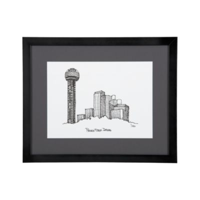 Cityscape Dallas Print
