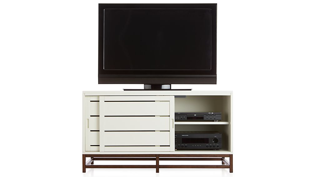 Clapboard White 48" Media Console Crate and Barrel