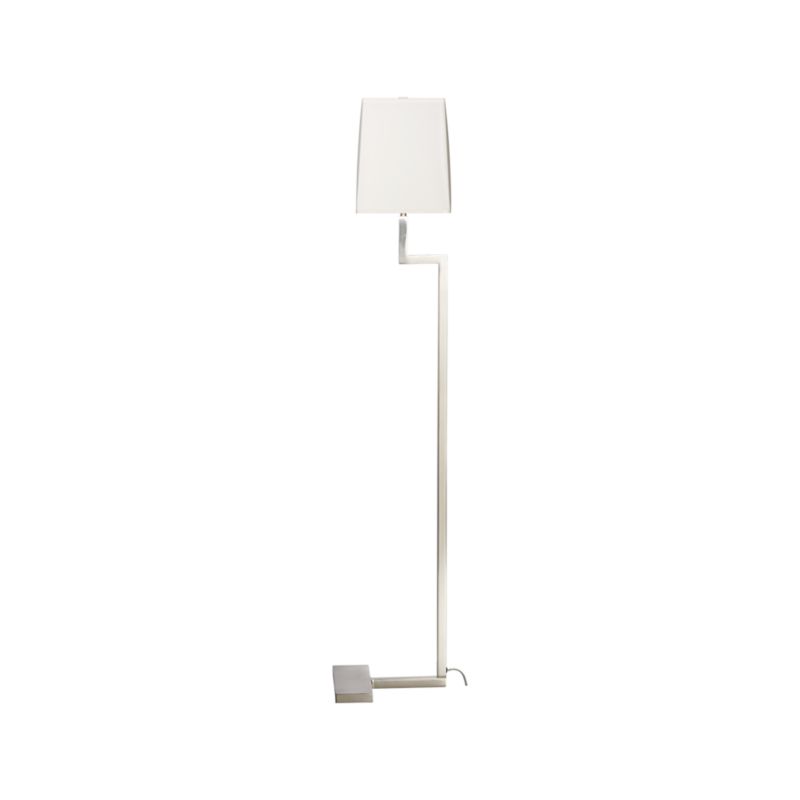 Clare Antiqued Silver Floor Lamp