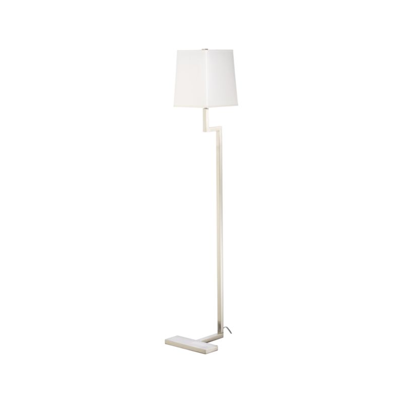 Clare Antiqued Silver Floor Lamp