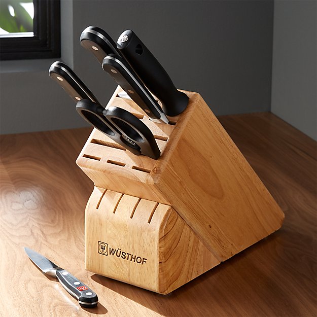 Wüsthof ® Classic 7Piece Knife Block Set Crate and Barrel
