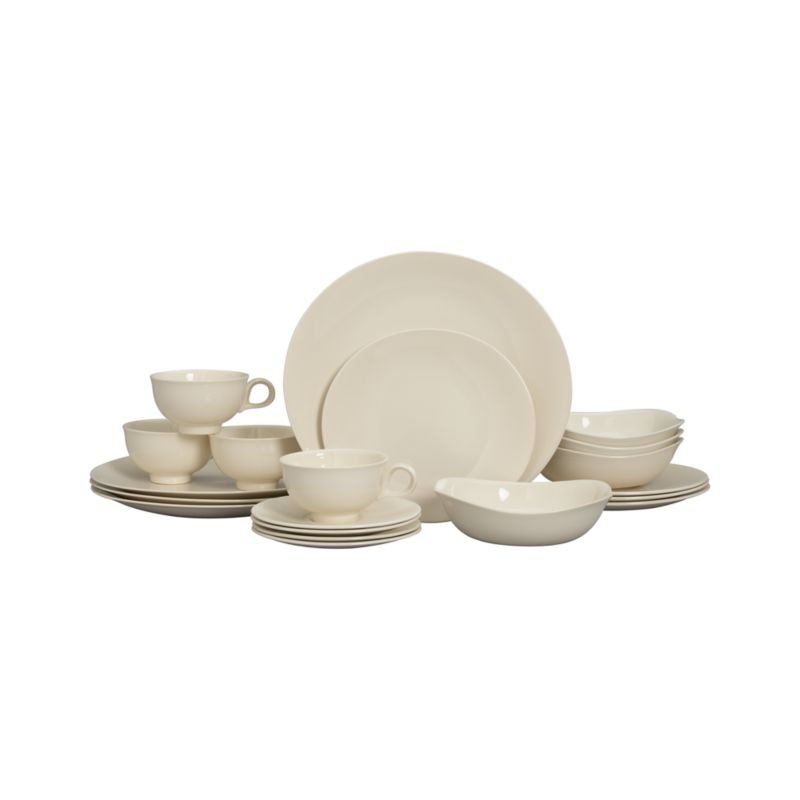 20-Piece Set: four 5-piece place settings.