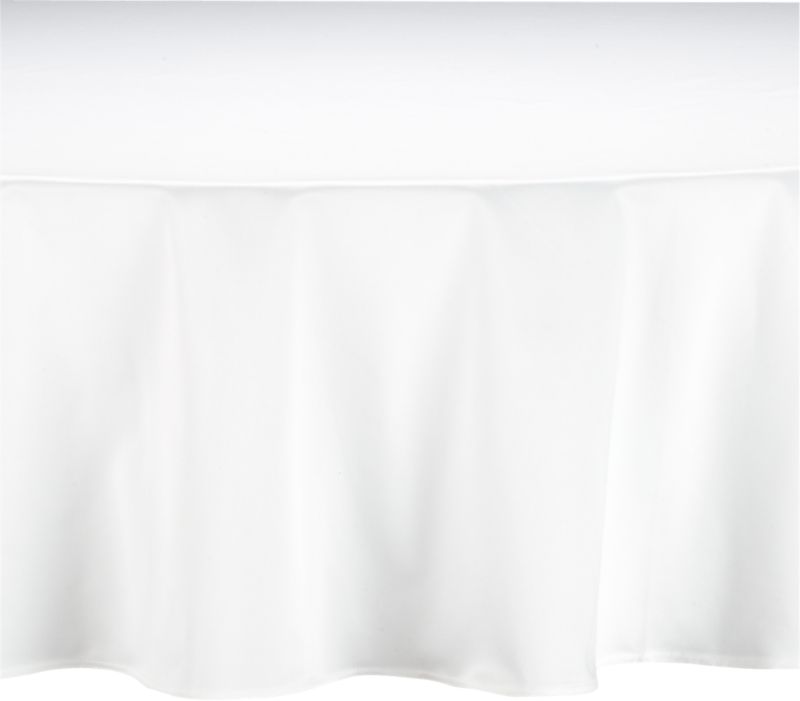 Classic White 90" Round Tablecloth