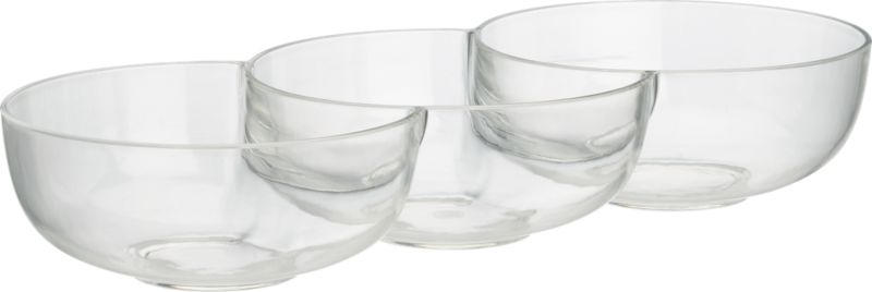 Clear Triple Bowl