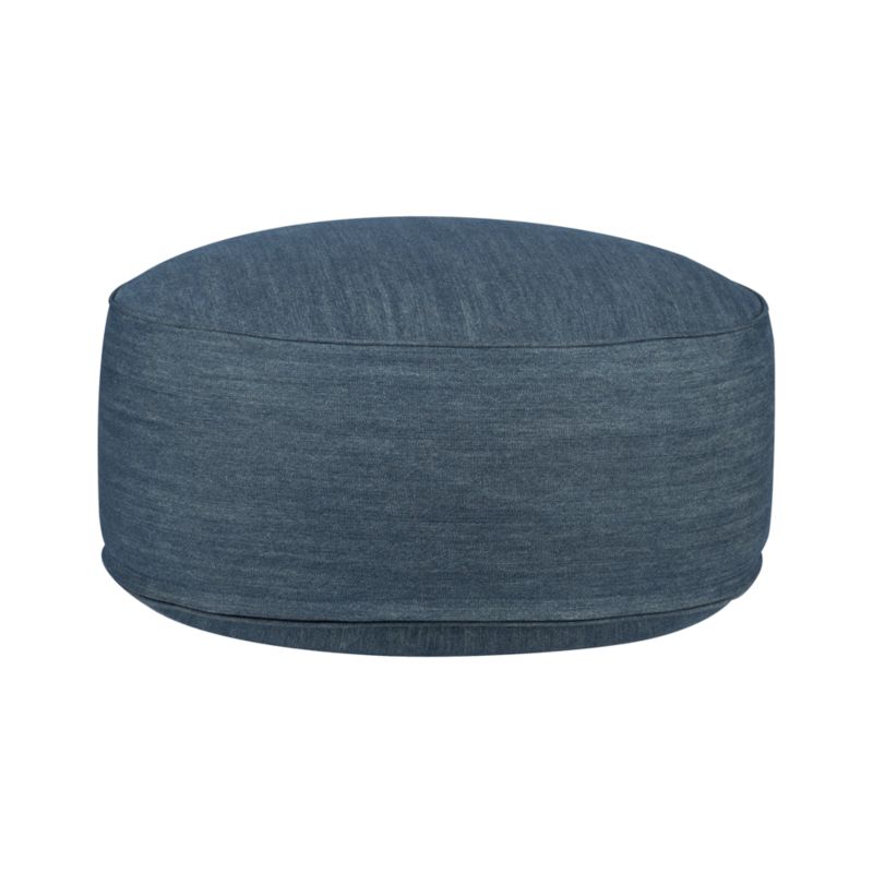 Clint Denim 20" Pouf