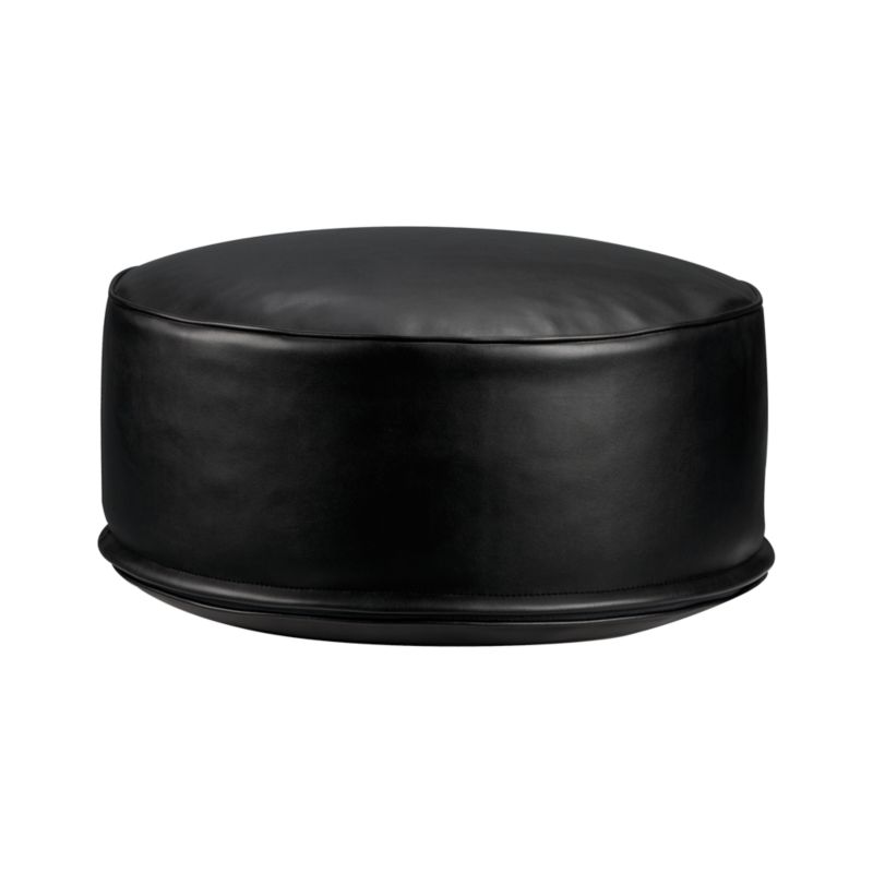 Clint Faux Leather 20" Pouf