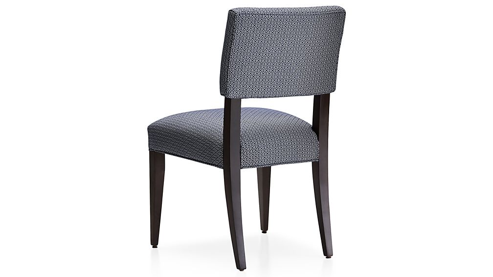 Cody Upholstered Dining Chair Selene Navy Crate and Barrel