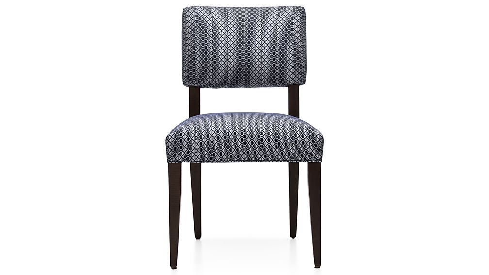 Cody Upholstered Dining Chair Selene Navy Crate and Barrel