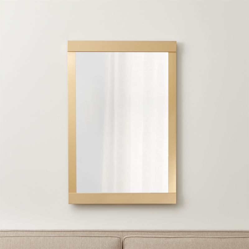 Colby Soft Gold Wall Mirror Crate and Barrel