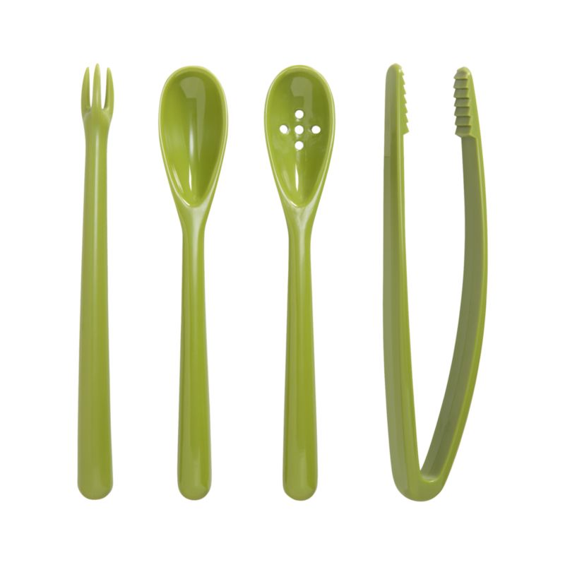 4-Piece Condiment Jar Utensil Set