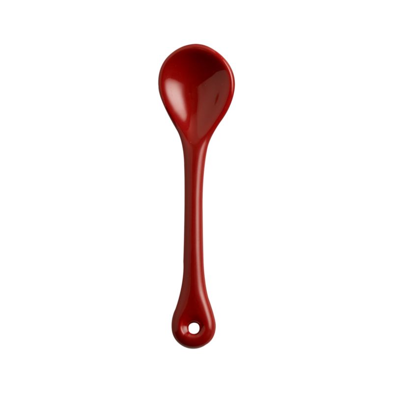 Red Condiment Spoon