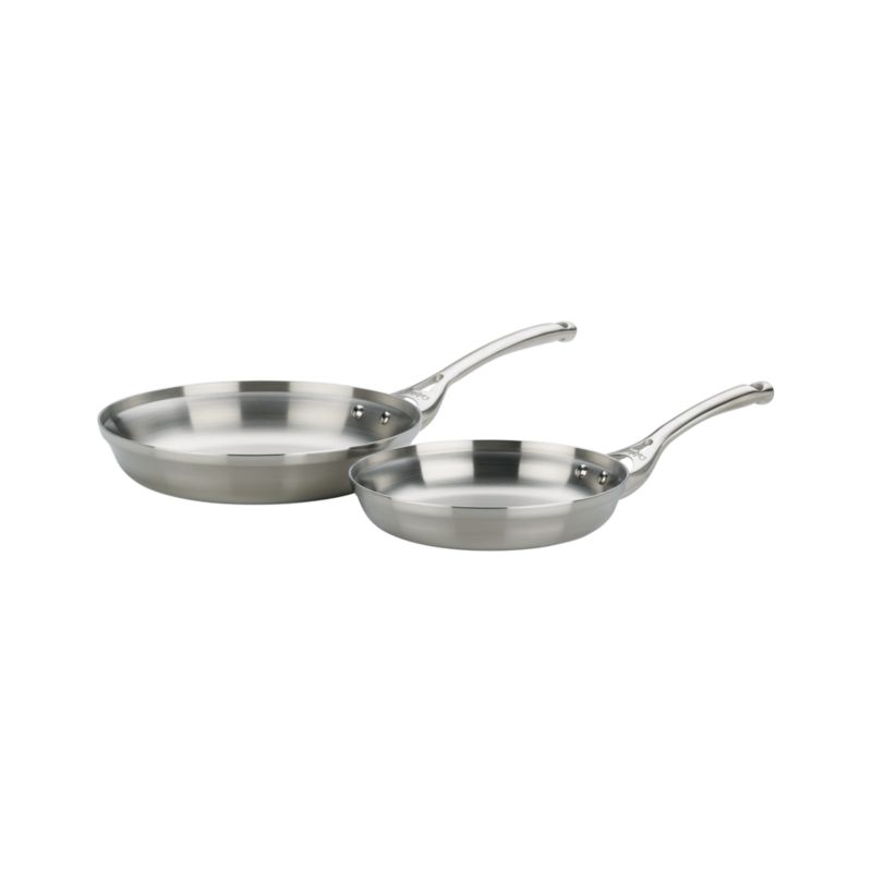 Set of two frypans: one each of 8" and 10".
