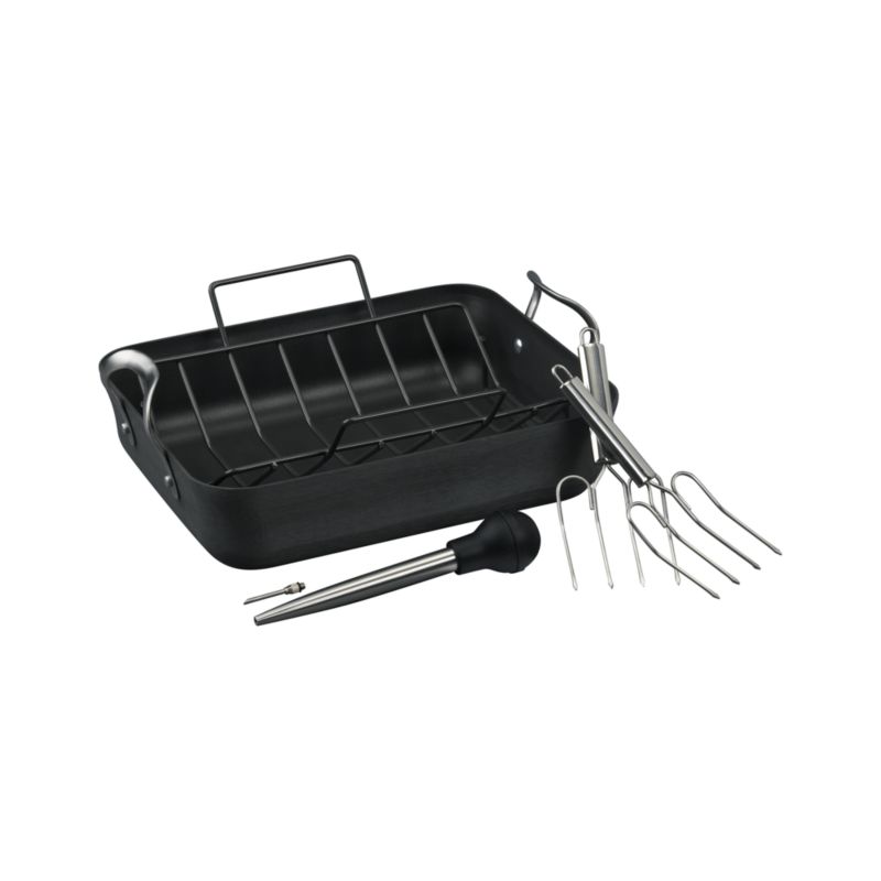 Calphalon® Contemporary Nonstick Roaster with Lifters and Baster