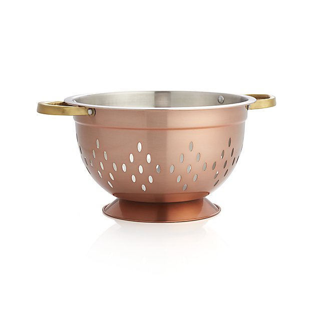 Copper Colander Crate and Barrel