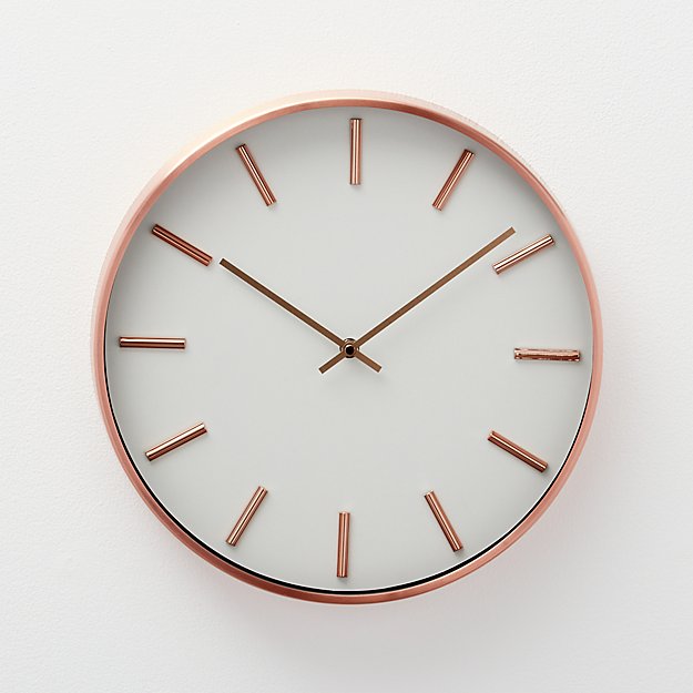 Copper Wall Clock Crate and Barrel