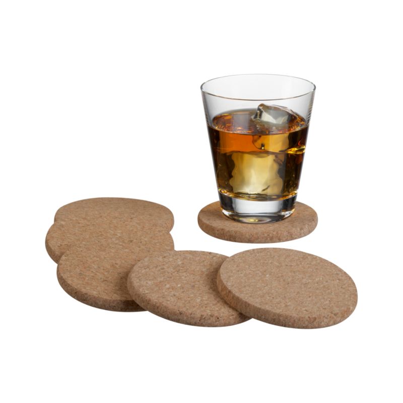 Set of 6 Cork Coasters