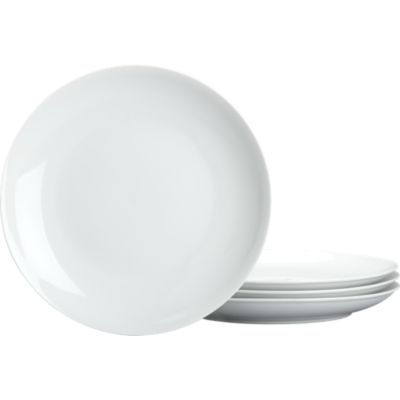 Set of 4 Coupe Dinner Plates