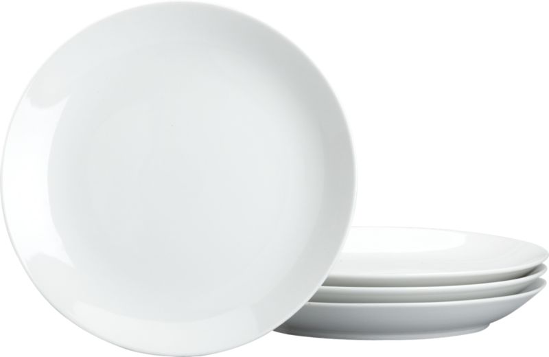Set of four salad plates. 8" dia.
