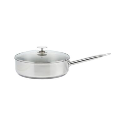 Crate and Barrel Stainless Cookware by Berndes 5 qt. Jumbo Saute Pan with Lid