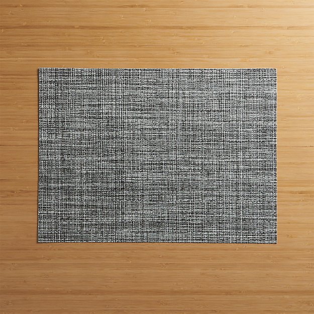 Chilewich ® Crepe Grey Vinyl Placemat Crate and Barrel