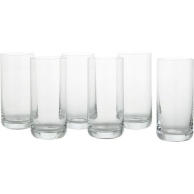Set of 6 Crescent 16 oz. Cooler Glasses