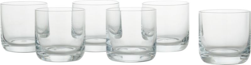 Set of 6 Crescent 10 oz. Double Old-Fashioned Glasses