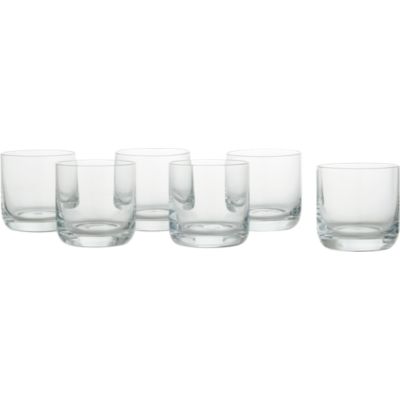 Set of 6 Crescent 10 oz. Double Old-Fashioned Glasses