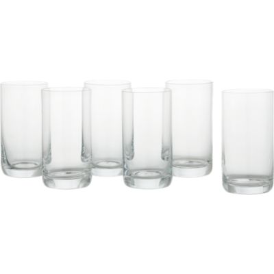 Set of 6 Crescent 12 oz. Highball Glasses