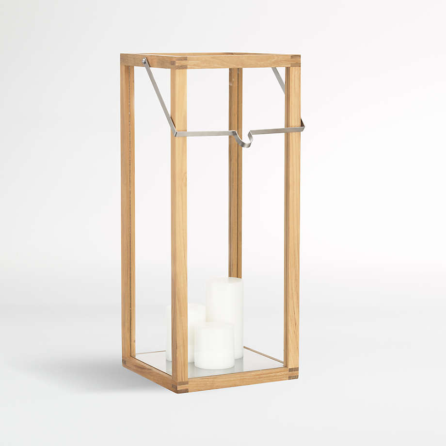 Crosby Wooden Hurricane Lanterns Crate And Barrel