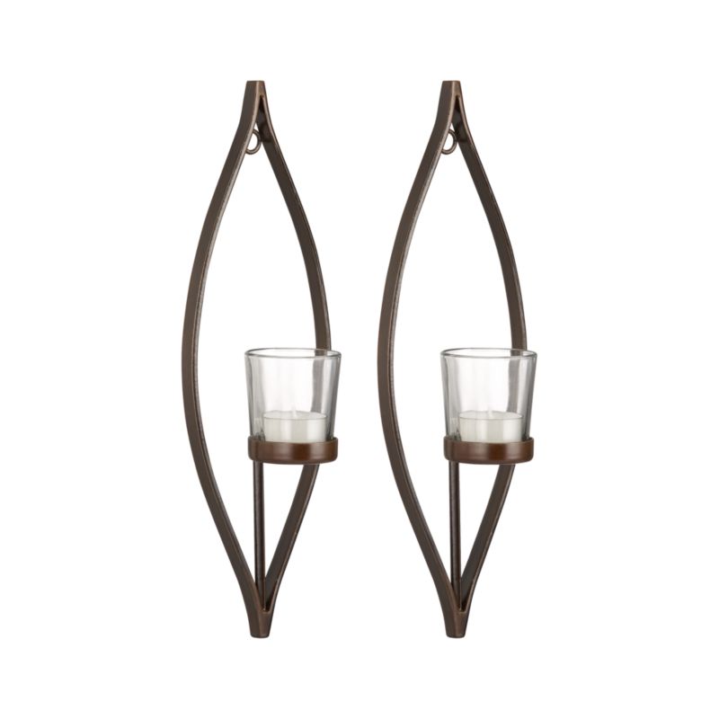 Cue Wall Candleholders Set of Two