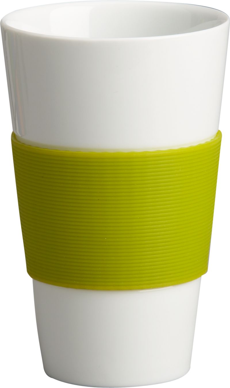 Cup with Green Silicone Grip