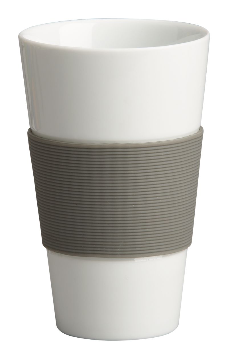 CupWSiliconeGripGreyOT10