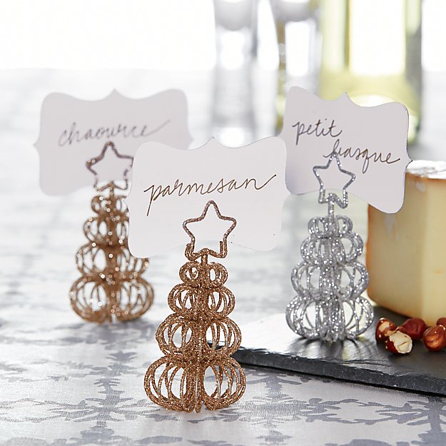 Curl Tree Place Card HoldersOrnaments Crate and Barrel