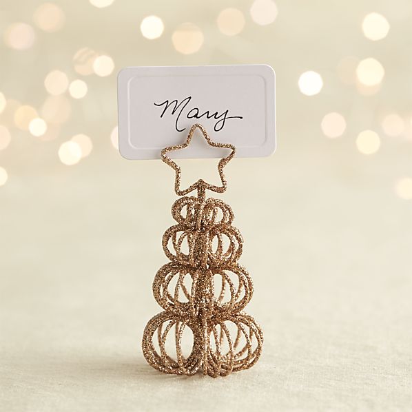 curl tree gold place card holder ornament crate and barrel curl tree gold place card holder ornament crate and barrel