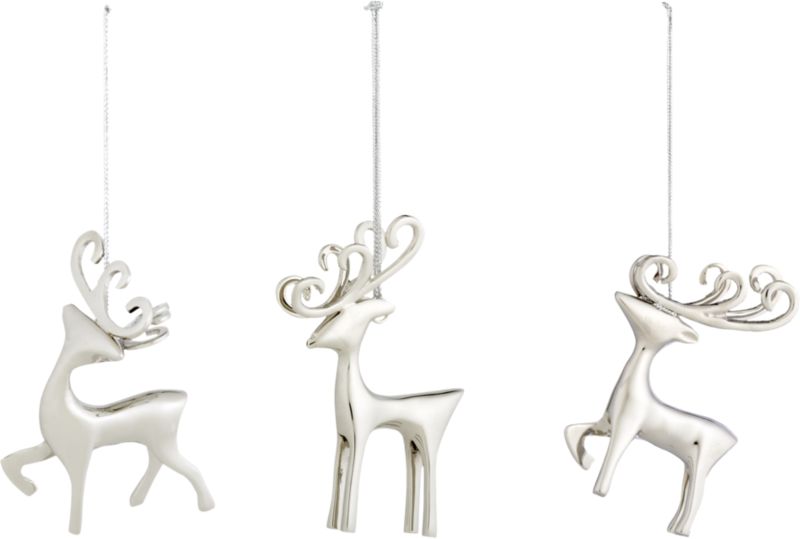Crate & Barrel Curly Antler Reindeer