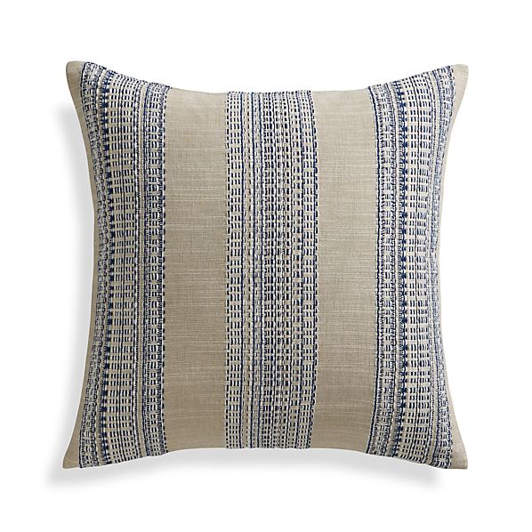 Dabney Indigo Blue 20" Pillow with FeatherDown Insert