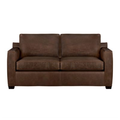 Davis Leather Full Sleeper Sofa