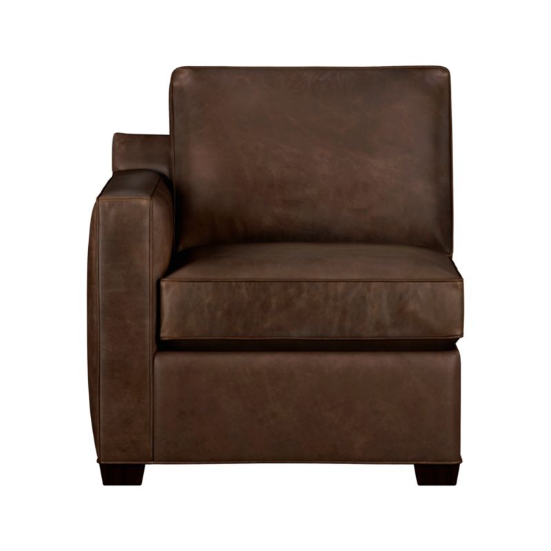Davis Leather Left Arm Sectional Chair