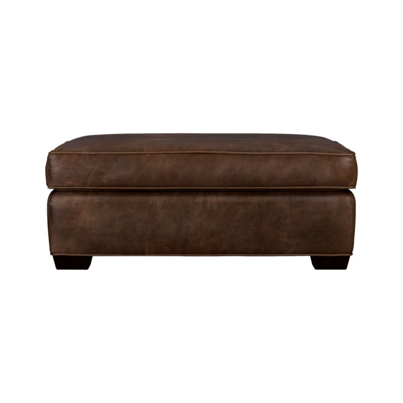 Davis Leather Storage Ottoman