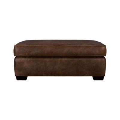 Davis Leather Storage Ottoman