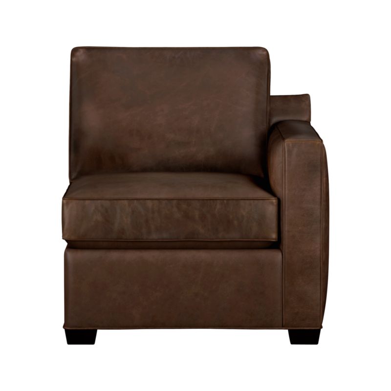 Davis Leather Right Arm Sectional Chair