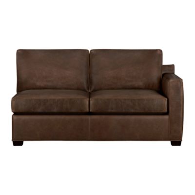 Apartment Sofa on Davis Leather Sectional Right Arm Apartment Sofa  2 399 00